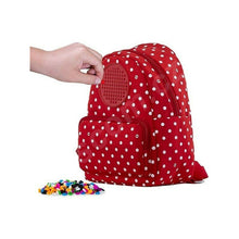 Încarcă imaginea în vizualizatorul Galerie, Pixie - Rucsac rosu cu buline roz