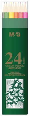 Creioane colorate hexagonale ulei pastel 24 culori/set M&G