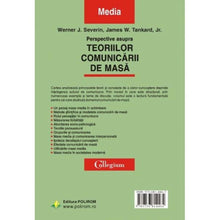 Încarcă imaginea în vizualizatorul Galerie, Perspective asupra teoriilor comunicarii de masa - W.J. Severin, J.W. Tankard Jr