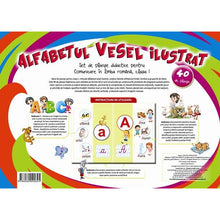 Încarcă imaginea în vizualizatorul Galerie, Alfabetul vesel ilustrat. 40 de planse A3, autor Celina Iordache