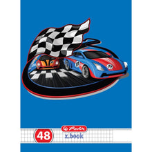 Încarcă imaginea în vizualizatorul Galerie, Caiet Herlitz, motiv cars, A5, 48 file, patratele, colturi rotunjite