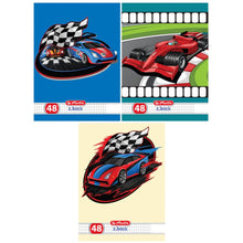 Încarcă imaginea în vizualizatorul Galerie, Caiet Herlitz, motiv cars, A5, 48 file, patratele, colturi rotunjite