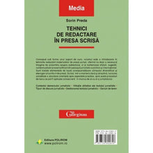 Încarcă imaginea în vizualizatorul Galerie, Tehnici de redactare in presa scrisa - Sorin Preda
