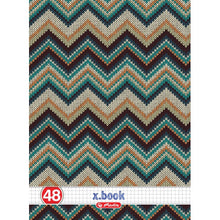 Încarcă imaginea în vizualizatorul Galerie, Caiet Herlitz, motiv caleidoscop, A4, 48 file, patratele, colturi rotunjite