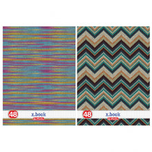 Încarcă imaginea în vizualizatorul Galerie, Caiet Herlitz, motiv caleidoscop, A4, 48 file, patratele, colturi rotunjite
