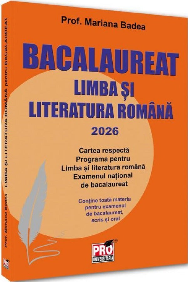 Bacalaureat 2026. Limba si literatura romana - Mariana Badea