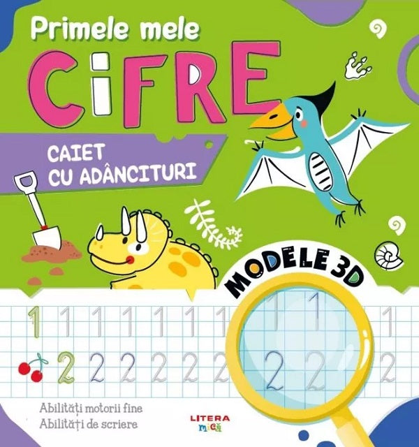 Primele mele cifre. Caiet cu adancituri