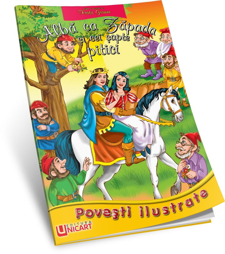 Povesti ilustrate - Alba ca Zapada si cei sapte pitici - Fratii Grimm, ed 2018