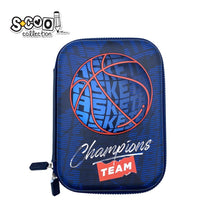 Încarcă imaginea în vizualizatorul Galerie, Penar Neechipat 3D, BASKETBALL, 22.5x15.5x5.2 Cm - S-COOL
