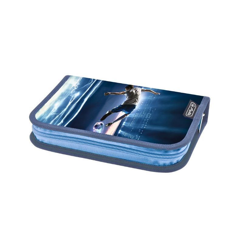 Penar neechipat Herlitz, 2 clape, model Fotbal, poliester, 13.5x19.5x3cm