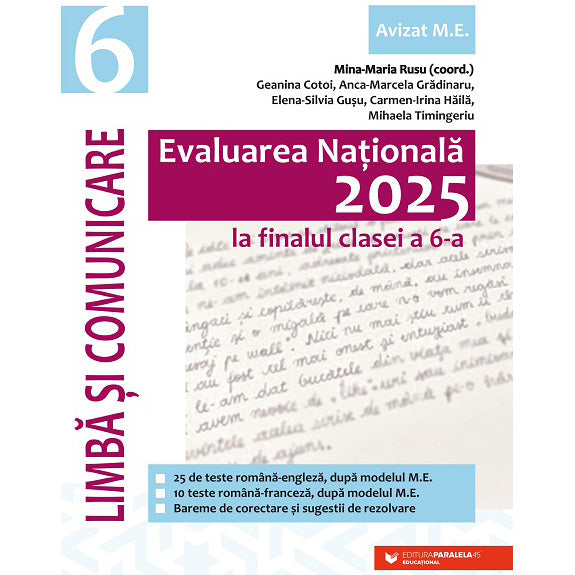 Evaluare nationala 2025. Cls. VI. Limba si comunicare