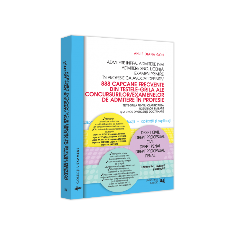 888 Capcane Frecvente Din Testele-grila Ale Concursurilor/examenelor De Admitere In Profesie - Anjie Diana Goh