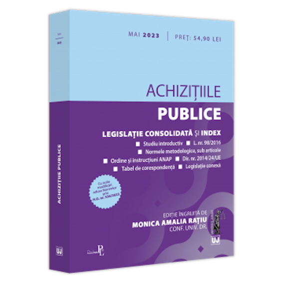 Achizitiile publice: mai 2023. Legislatie consolidata si index