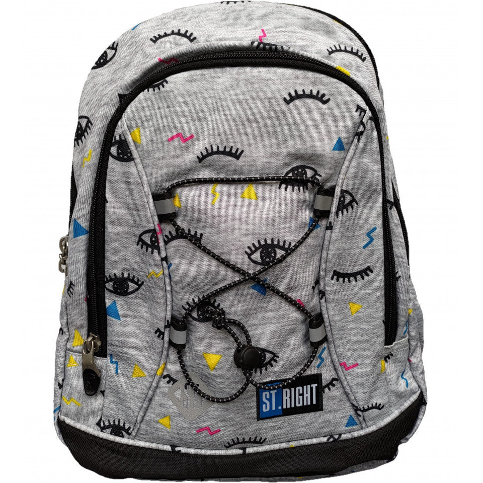 Ghiozdan St.Majewski, cu 3 Compartimente Gama EYES BP32