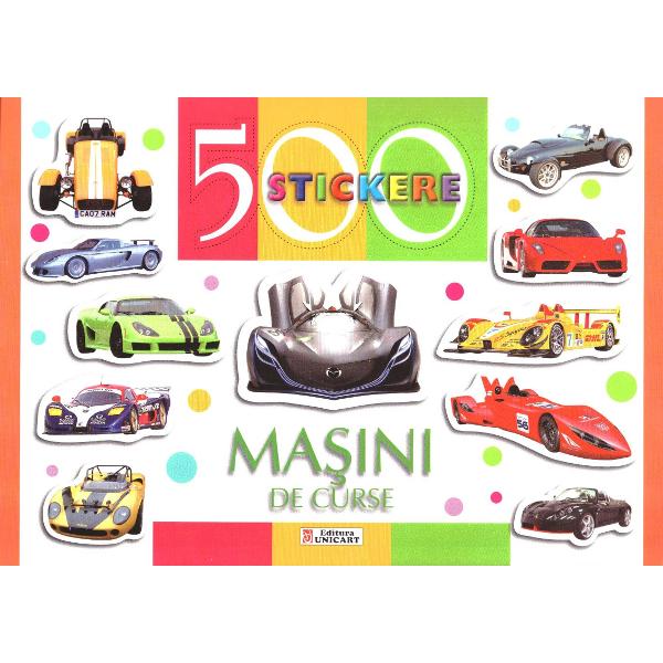 500 stickere - masini de curse