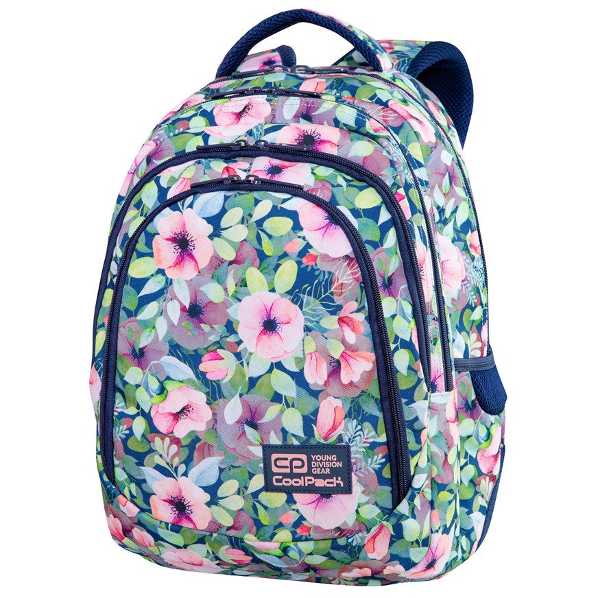 Ghiozdan Coolpack Drafter, flori, 44.5 x 32 x 19 cm