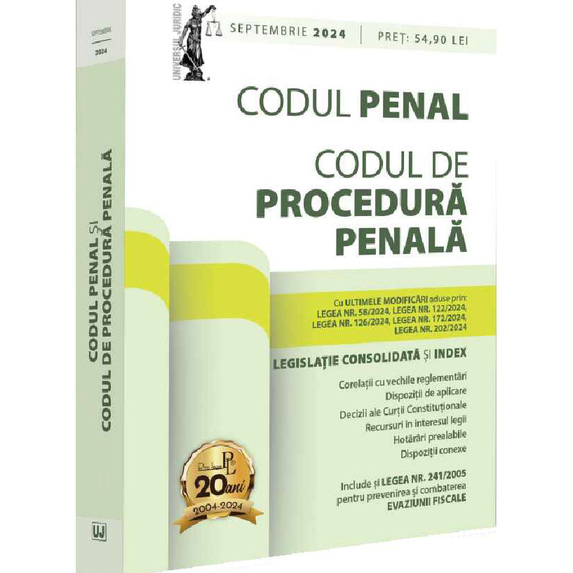 Codul penal si codul de procedura penala: septembrie 2024, Lupascu Dan