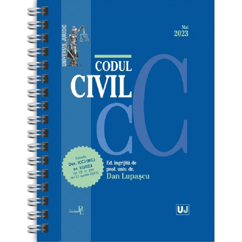 Codul civil mai 2023 ed. spiralata - dan lupascu