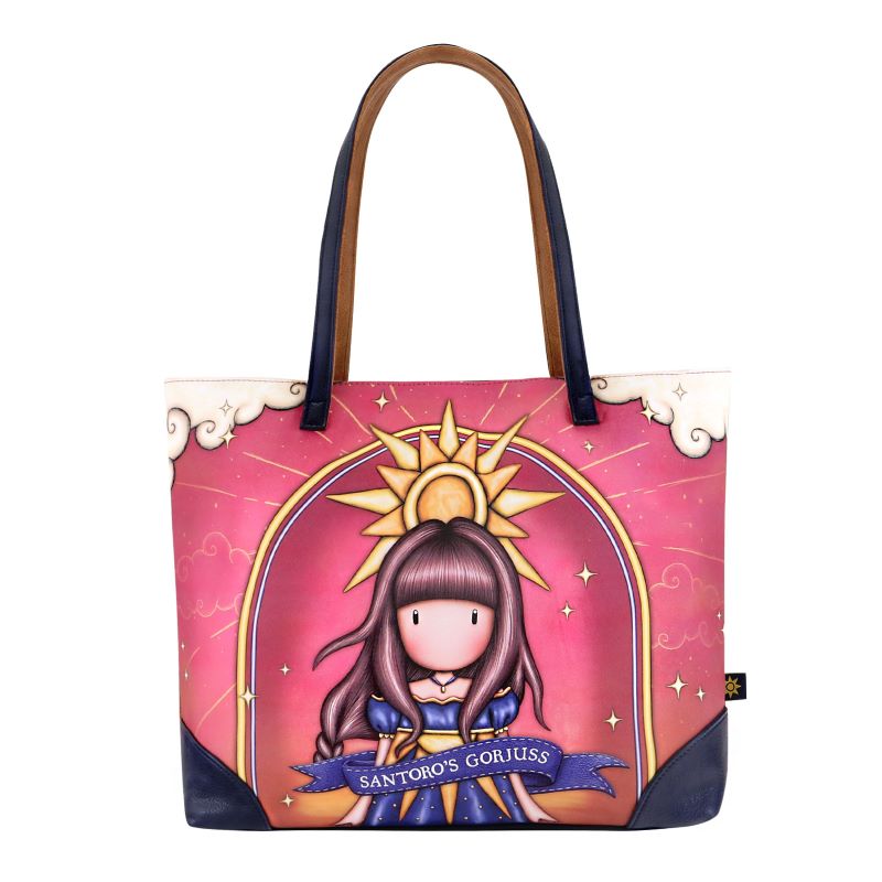 Geanta mare din piele Santoro Gorjuss indiferent de vreme - Raza de lumina, 34 x 30 x 12 cm