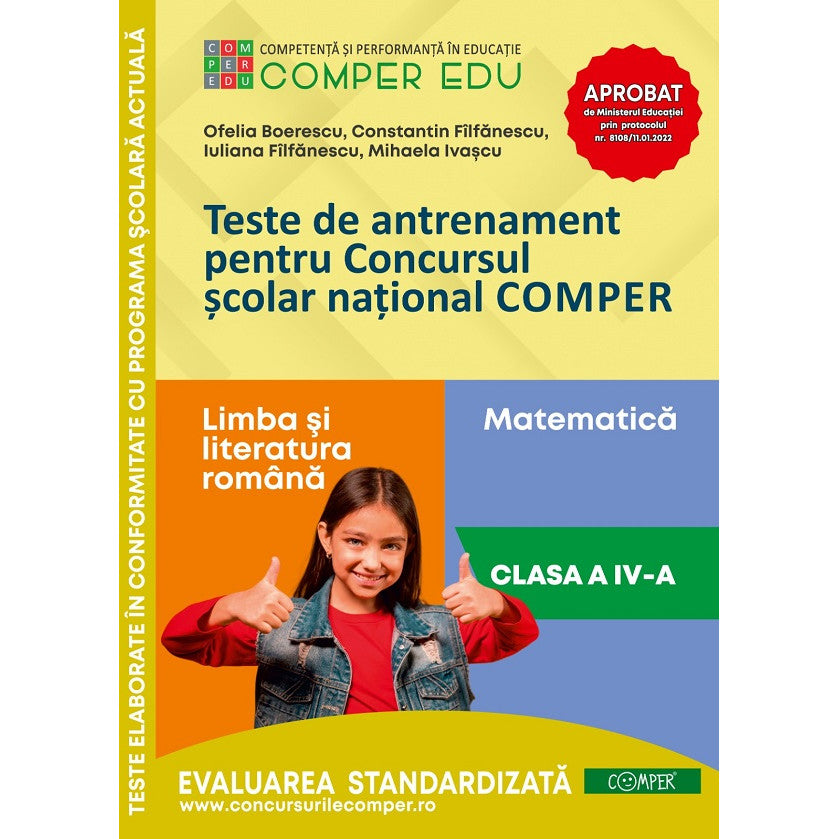 Teste De Antrenament - Clasa 4 - Concursul Comper - Boerescu Ofelia, Filfanescu Constantin, Filfanescu Iuliana, Ivascu Mihaela