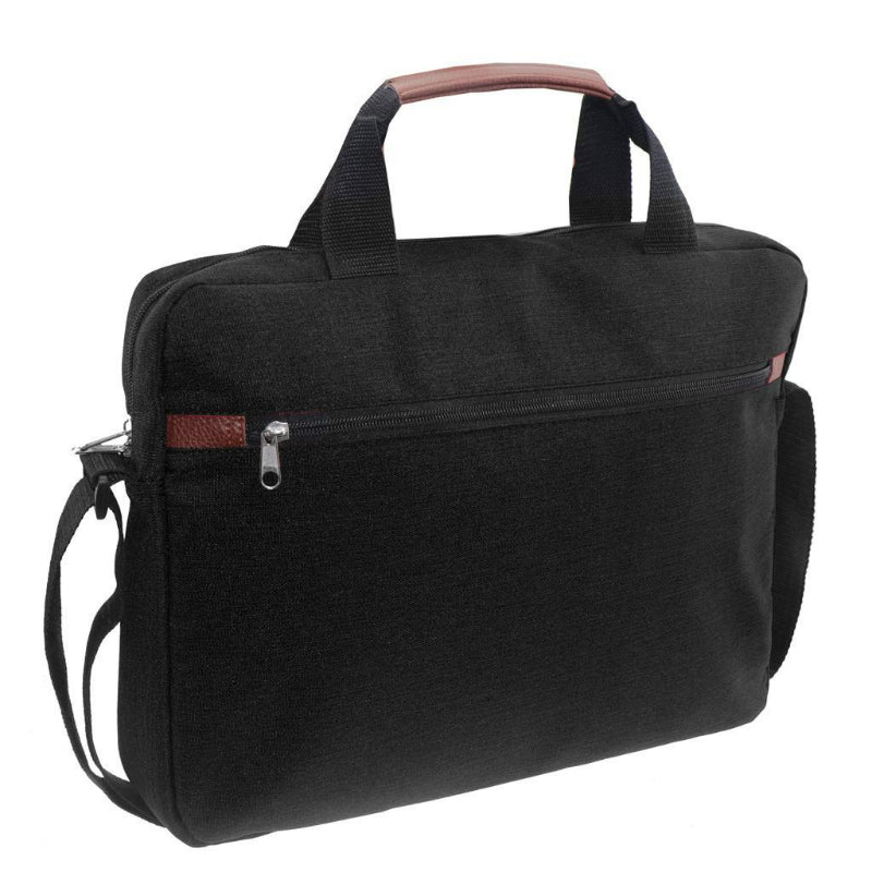 Geanta laptop Diakakis, Poliester, 16 inch, Negru