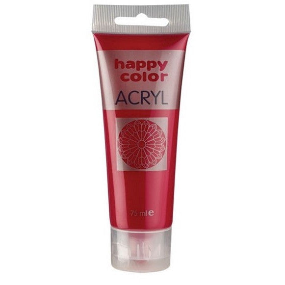 Vopsea acrilica, Happy Color, 1026907215, 75ml, Carmin