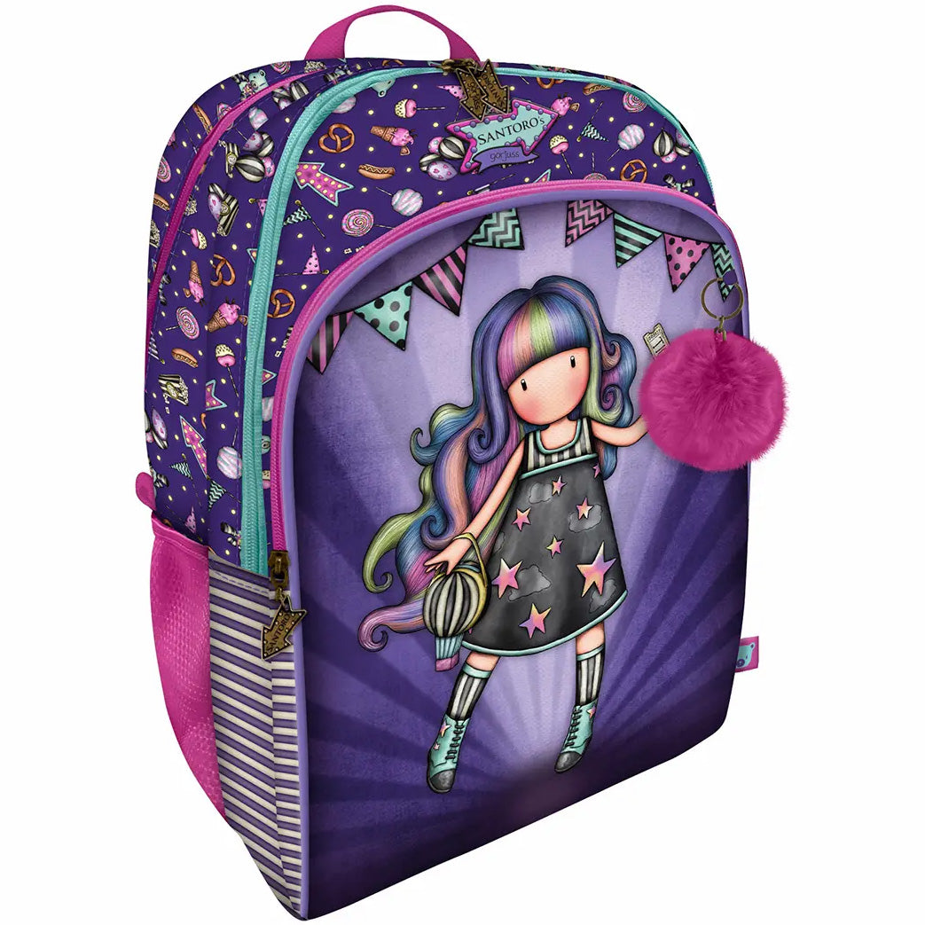 Ghiozdan 43 cm cu 2 compartimente Gorjuss Up and Away