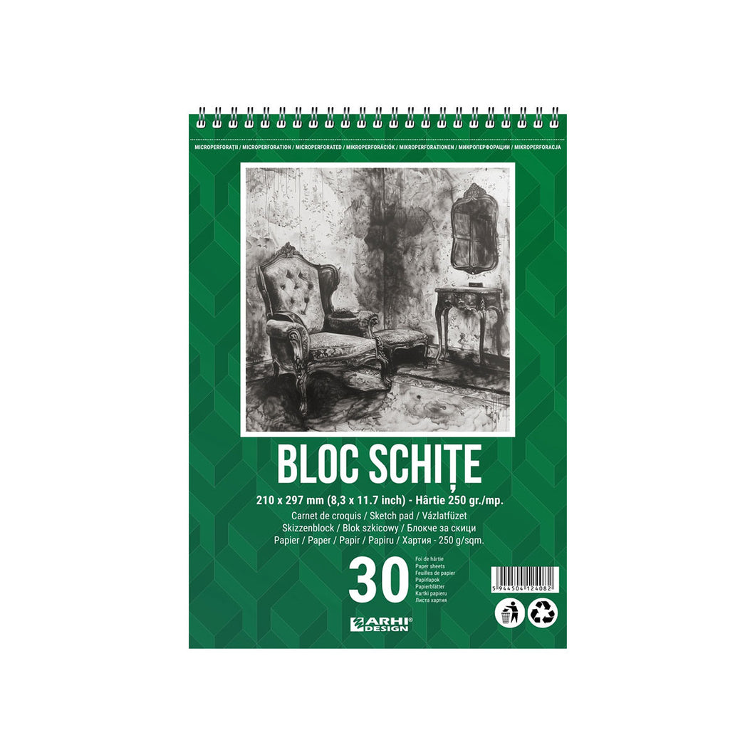 Bloc schite A4 microperforat 30 file