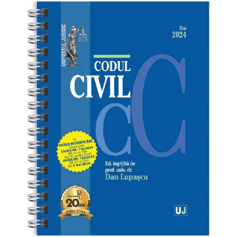 Codul civil mai 2024 (editie spiralata), Lupascu Dan