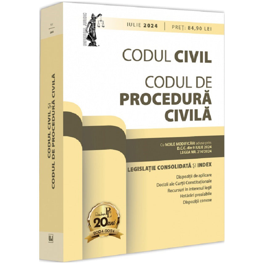 Codul civil si codul de procedura civila: iulie 2024, Lupascu Dan