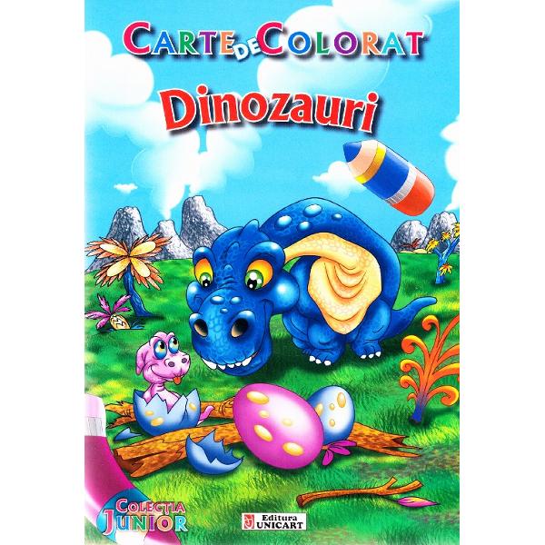 Dinozauri - carte de colorat