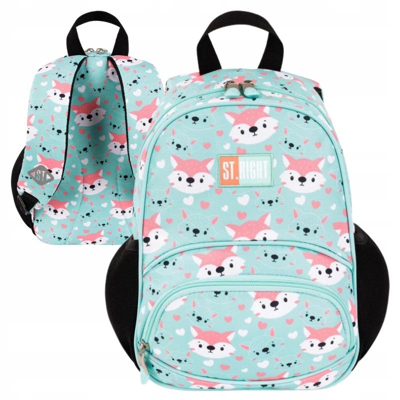 Ghiozdanel Gradinita si Excursii, St.Right, Colectia - Lovely Foxy BP70, 32x22x11.5cm