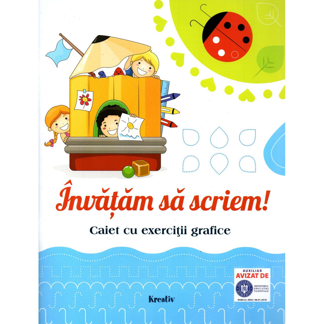 Invatam sa scriem caiet de exercitii grafice, autor Kelemen Erzsebet