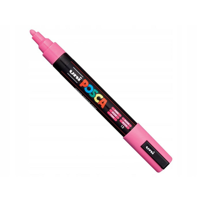 Marker Posca PC-5M Uni, Non-toxic, Uscare rapida, Roz