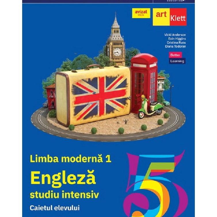 Limba Engleza. Limba Moderna 1, Caietul Elevului, Clasa a V-a, Vicki Anderson, Eoin Higgins, Cristina Rusu, Diana Todoran, 2024