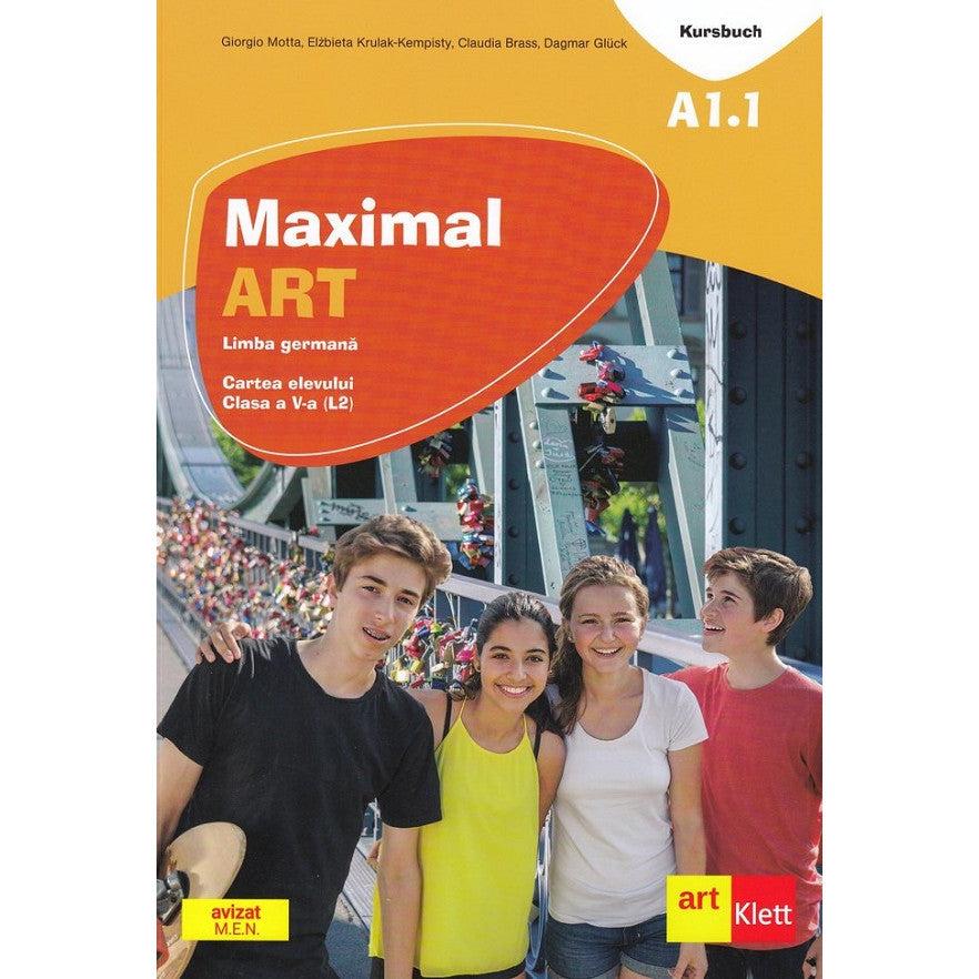 Maximal Art A1.1 - Limba Germana - Clasa 5 L2 - Cartea Elevului - Giorgio Motta, Elzbieta Krulak-kempisty, Claudia Brass, Dagmar Gluck