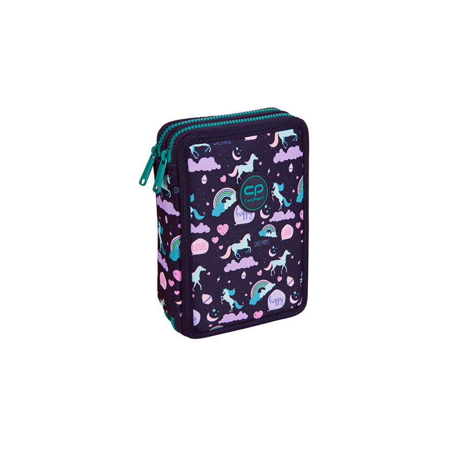 Penar echipat Jumper XL, 38 piese, 2 fermoare, Happy Unicorn, CoolPack