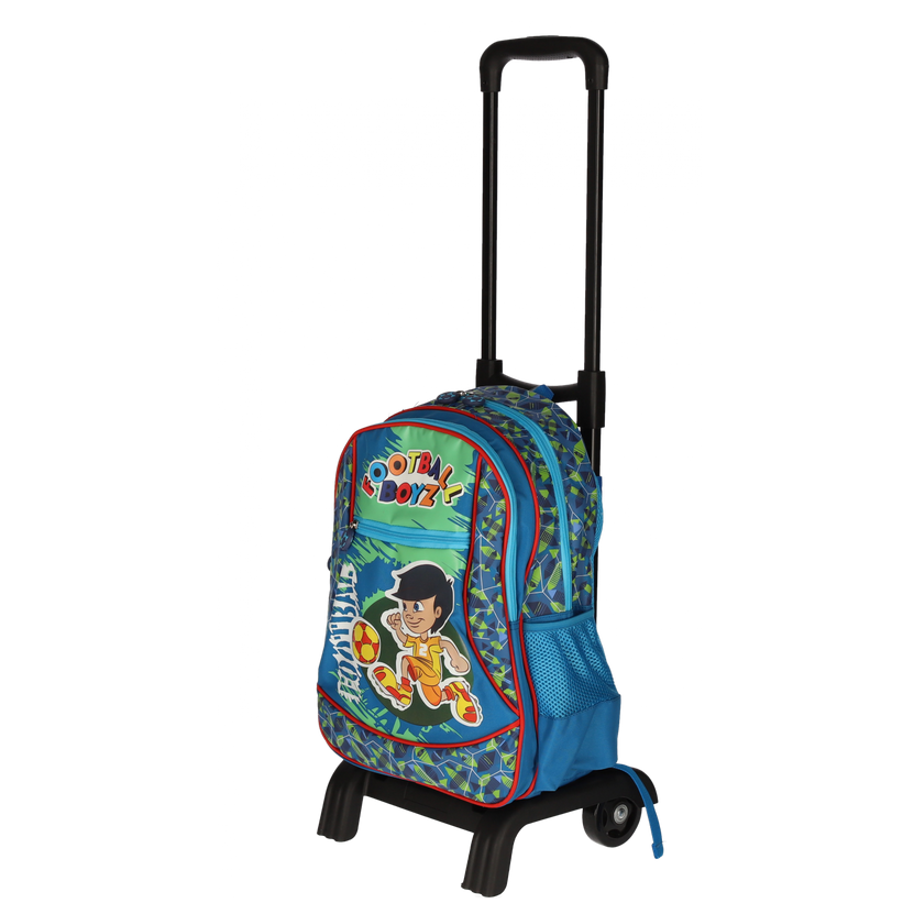 Ghiozdan Scolar Troller Footbal Albastru 42cm
