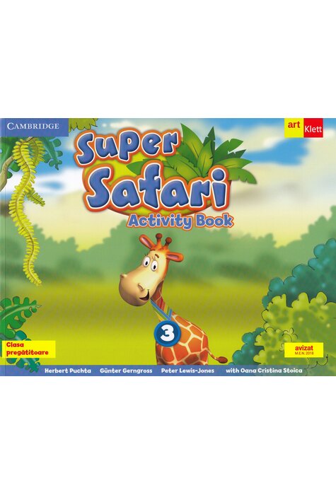 Super Safari 3, Manual activitati, GRUPUL EDITORIAL ART, Limba engleza, Clasa pregatitoare, 2024