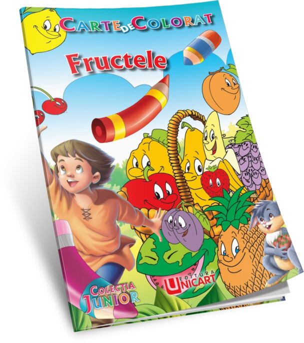 Carte de colorat - Fructele