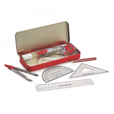 Trusa geometrie Radius Axis,7piese,cutie metal