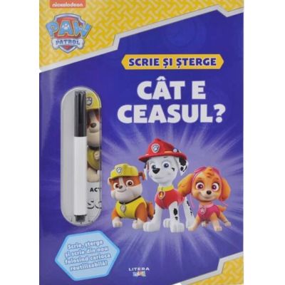Patrula Catelusilor cu Cat e ceasul? Scrie si sterge