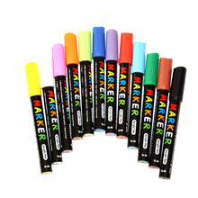 Încarcă imaginea în vizualizatorul Galerie, Marker cu vopsea acrilica, varf rotund, 2mm, 12 culori/set, M&amp;G
