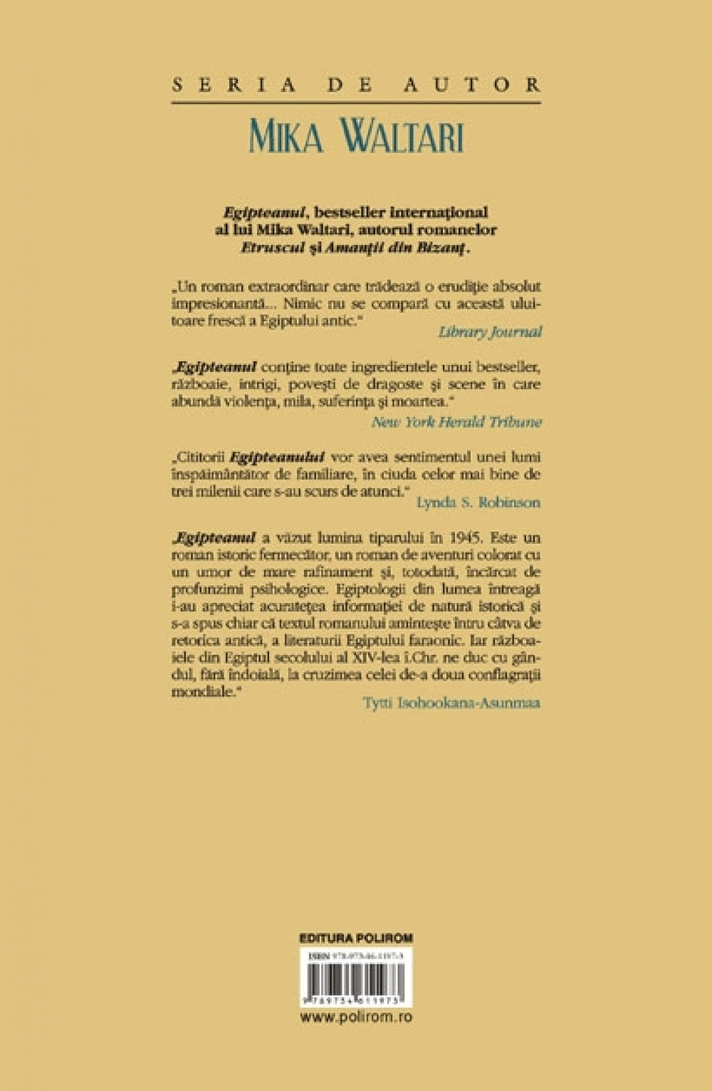 Egipteanul - Mika  Waltari