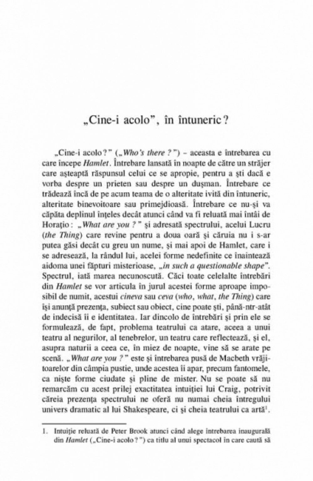 Fantoma sau indoiala teatrului - Monique Borie