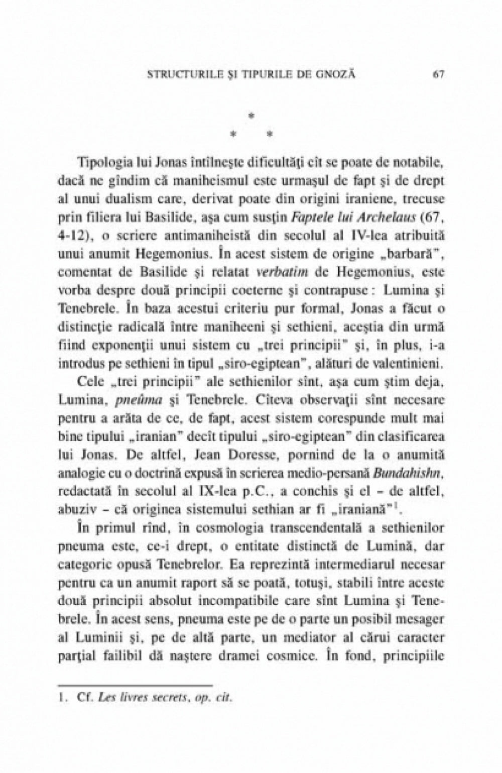 Gnosticism si gindire moderna: Hans Jonas - Ioan Petru Culianu