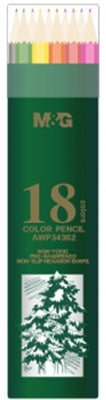 Creioane colorate hexagonale ulei pastel 18 culori/set M&G