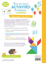 Încarcă imaginea în vizualizatorul Galerie, Prima mea carte de activitati montessori. La gradinita 4-5 ani
