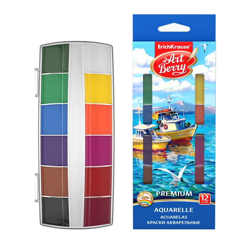ACUARELE EK ARTBERRY PREMIUM PROTECTIA UV 12 CULORI