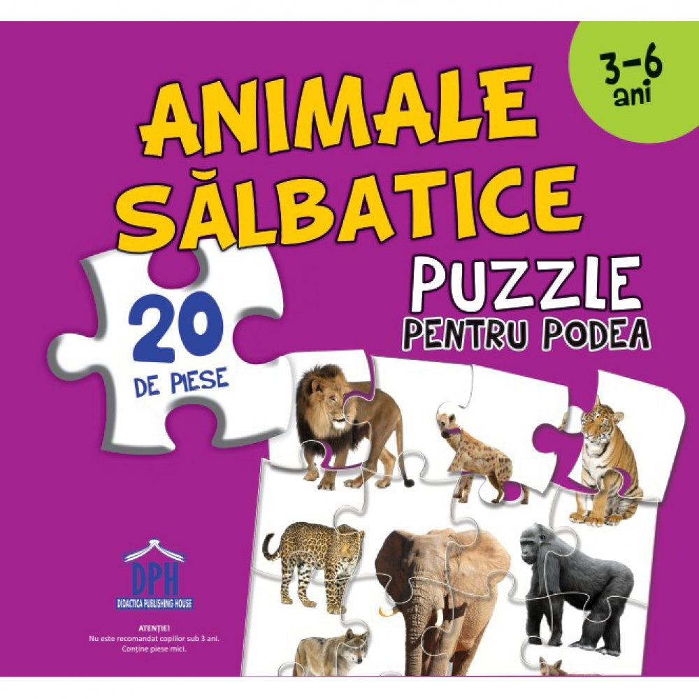 Animale Salbatice (Puzzle Podea 50/70 + Afis 50/70)